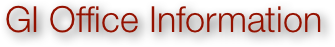 GI Office Information